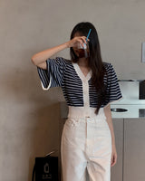 Pura Stripe Knit Cardigan