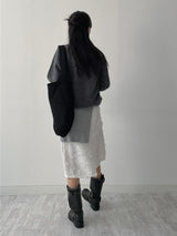Raccoon V-neck loose-fit knit