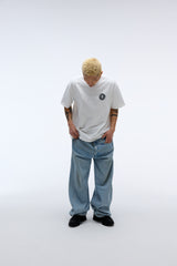 EEERRR Record artwork damage washing T-shirt (White)