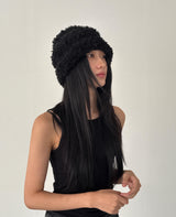  mix fur hat (black)