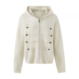 Amelie Rope Toggle Hoodie Cardigan