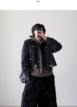 Frayed Crop Denim Jacket