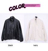 double two-way leather over jacket (2color)