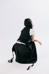  Lace wrap skirt [BLACK]