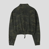 Camouflage Crop Rider Jacket