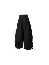 RELABEL Spatial Relations (Quartet) Eight-pocket Overlapping Detachable Distressed マルチカラーダブルジョイントワークウェアリボンパンツ