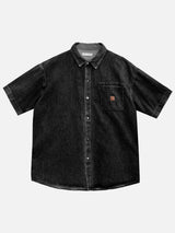 ルーズワッペンウォッシュハーフシャツ 2C