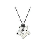 gleaming star dot necklace [white]