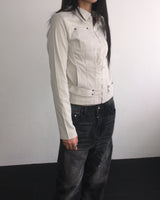 リベットスリムジャケット