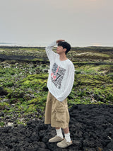 ザユニオングラフィック長袖Tシャツ (4 Colors)