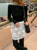 [MADE] Roel le Off-Shoulder Shirring T-shirt