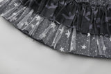 Galaxy Combo Frill Mini Skirt
