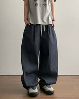 ドロップカーブドデニムパンツ