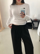 [MADE] ENTOL VELOUR WIDE PANTS