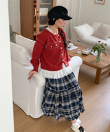 ソルベロングチェックスカート