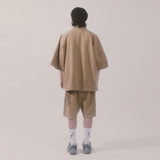 バイオジャカードポケットショーツ_ベージュ