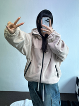 OVERFIT FLEECE ZIP-UP💛🤎🖤 - 3 COLORS
