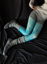 martini blue netting stocking 
