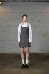 MEOW CROP MINI DRESS / GRAY 