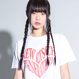 NKG HEART SHORT SLEEVE (WHITE)