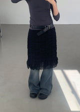 LACE PURE MIDI SKIRT (2color)