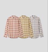 [S/S] ルーズフィットチェックシャツ(3color)