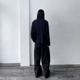 High-Waist Pleated Trousers