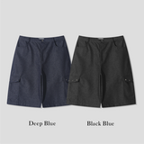 Twos herringbone bermuda pants