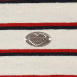 STRIPE COLLAR T-SHIRT  (Ivory)