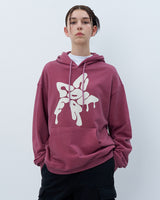 MELTING STAR LOGO PIGMENT HOODIE-PURPLE
