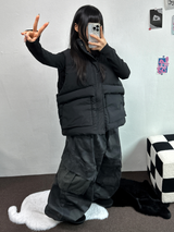 オーバーワイドベストパディング🩶🤍🖤☁ - 4カラー