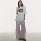 CHECK PANTS IN PINK