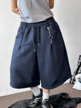 Value Keyring Circle Pintuck Bermuda Shorts 4 color