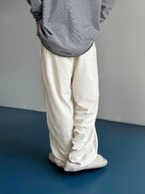 Twill Basic Golden Wide Pants 7C