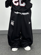 99 lettering jersey pants