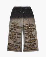 DESTROYED DENIM PANTS (BLUE)