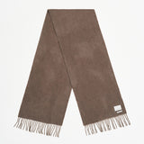 Cashmere Woven Scarf Solid_Dark Beige