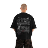 HIERARCHY STUDIOS Unsolved - ブラックラストテスタメントオーバーサイズTシャツ