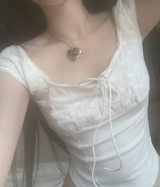 Puree パンチングストラップトップ