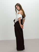 FLOWER LACE OVERALL / BLACK