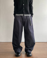 Dense Herringbone Two Tuck Pants
