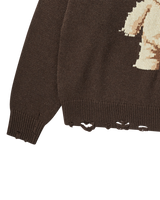 25FW ディストレスドベアウールニット