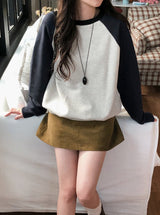 Casual Mood Raglan Sweat Shirt (3color)