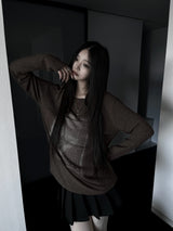 リブセブングラフィックニットTシャツ (3color)