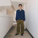 Wool blouson jacket / Deep blue