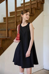 BACK RIBBON DRESS (2 COLORS)