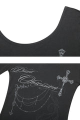 DUSK GRAPHIC TEE charcoal