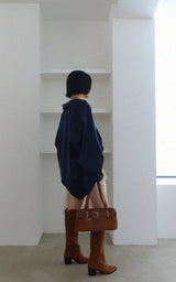 レースコサージュアンバランススカート (WHITE, BEIGE 2COLORS!)