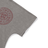 Boteh half T-shirts / Mud gray