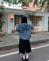 Check hood shirts